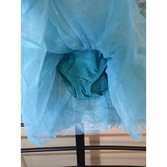 Revolution Dance Costume Blue Sequin Tutu Princess Ballerina Child's Size Medium - Picture 3 of 7